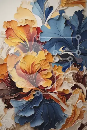 Intra Συλλεκτικό Ξύλινο Παζλ Plywood  4mm - Ζωντανό μπουκέτο από χάρτινα λουλούδια σε ένα διάφανο γυάλινο βάζο Σε Ξύλινο Κουτί - Διαστάσεις Puzzle: 10x10 cm – 25 κομμάτια