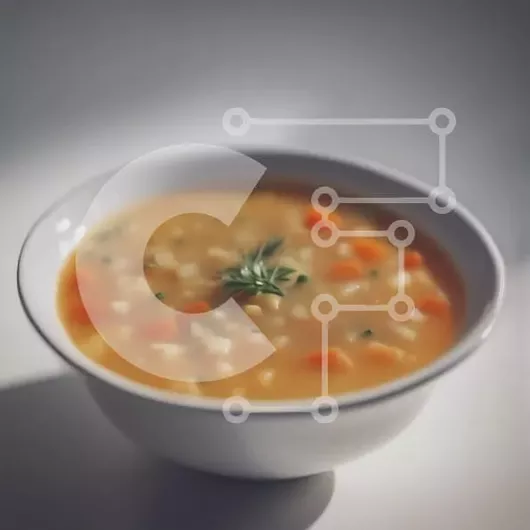 Intra Συλλεκτικό Ξύλινο Παζλ Plywood  4mm - Μπολ με σούπα λαχανικών Σε Ξύλινο Κουτί - Διαστάσεις: 10x10 cm – 25 κομμάτια