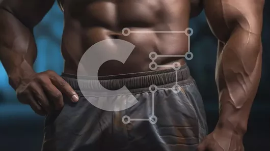 Intra Συλλεκτικό Ξύλινο Παζλ Plywood  4mm - Μυϊκή σωματική διάπλαση σε αθλητική ένδυση Σε Ξύλινο Κουτί - Διαστάσεις Puzzle: 10x10 cm – 25 κομμάτια