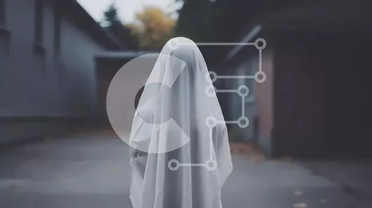 Intra Συλλεκτικό Ξύλινο Παζλ Plywood  4mm - Ghostly Figure σε ένα στενό Σε Ξύλινο Κουτί - Διαστάσεις Puzzle: 10x10 cm – 25 κομμάτια