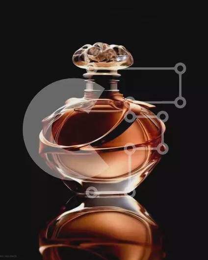 Intra Συλλεκτικό Ξύλινο Παζλ Plywood  4mm - Μπουκάλι αρώματος Chanel No. 5 με γυαλί και ασημένιο καπάκι Σε Ξύλινο Κουτί - Διαστάσεις Puzzle: 10x10 cm – 25 κομμάτια