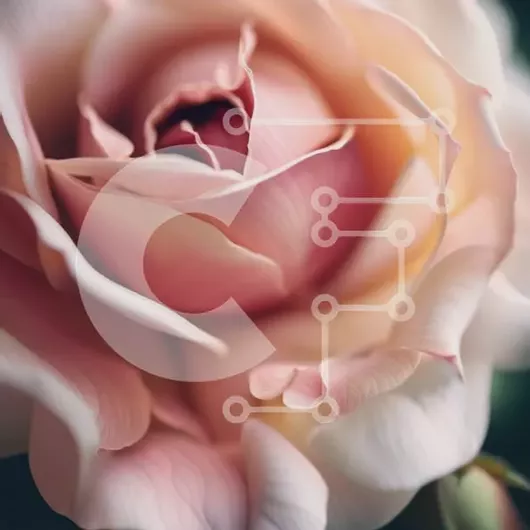 Intra Συλλεκτικό Ξύλινο Παζλ Plywood  4mm - Όμορφη κοντινή εικόνα ενός ροζ τριαντάφυλλου με ευαίσθητα πέταλα Σε Ξύλινο Κουτί - Διαστάσεις: 10x10 cm – 25 κομμάτια