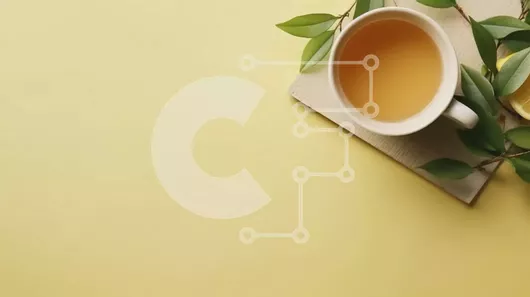 Intra Συλλεκτικό Ξύλινο Παζλ Plywood  4mm - Φλιτζάνι τσάι με φέτες λεμονιού σε κίτρινο φόντο Σε Ξύλινο Κουτί - Διαστάσεις: 10x10 cm – 25 κομμάτια