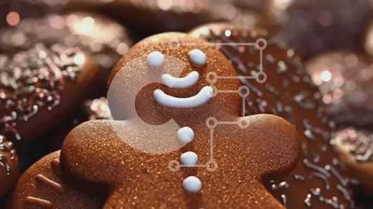 Intra Συλλεκτικό Ξύλινο Παζλ Plywood  4mm - Μπισκότο με μελόψωμο σε ένα σωρό μπισκότα Σε Ξύλινο Κουτί - Διαστάσεις: 10x10 cm – 25 κομμάτια