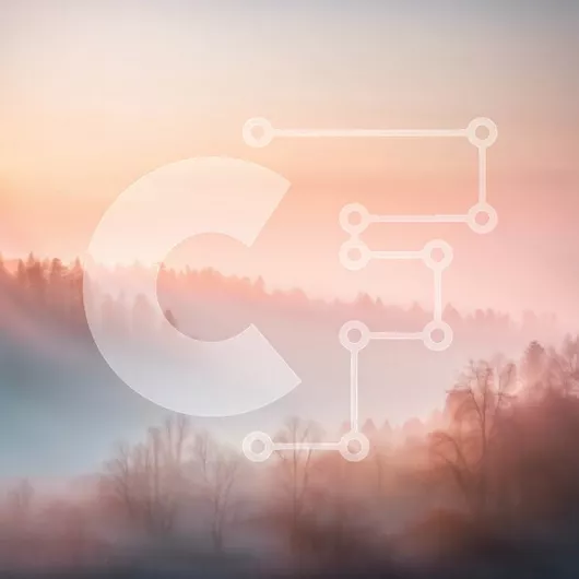 Intra Συλλεκτικό Ξύλινο Παζλ Plywood  4mm - Ειρηνικό και γαλήνιο ομιχλώδες τοπίο με δέντρα και βουνά Σε Ξύλινο Κουτί - Διαστάσεις: 10x10 cm – 25 κομμάτια