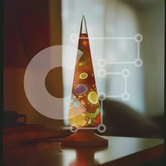 Intra Συλλεκτικό Ξύλινο Παζλ Plywood  4mm - Πολύχρωμο λαμπερό φωτιστικό με πλανήτες και διαστημόπλοια Σε Ξύλινο Κουτί - Διαστάσεις Puzzle: 10x10 cm – 25 κομμάτια