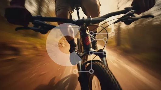 Intra Συλλεκτικό Ξύλινο Παζλ Plywood  4mm - Ποδηλάτης ιππασία μέσα από δασωμένα μονοπάτια Σε Ξύλινο Κουτί - Διαστάσεις Puzzle: 10x10 cm – 25 κομμάτια