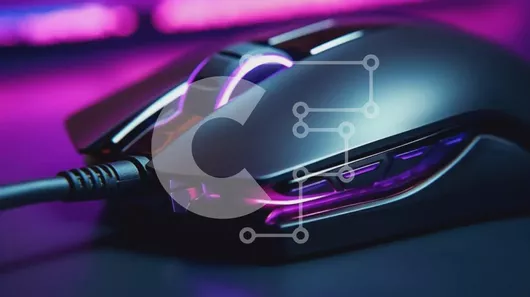 Intra Συλλεκτικό Ξύλινο Παζλ Plywood  4mm - Κοντινό πλάνο ενός σύγχρονου ποντικιού παιχνιδιού Σε Ξύλινο Κουτί - Διαστάσεις Puzzle: 10x10 cm – 25 κομμάτια