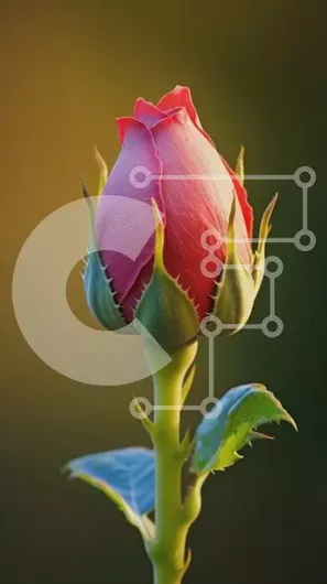 Intra Συλλεκτικό Ξύλινο Παζλ Plywood  4mm - Όμορφο ροζ τριαντάφυλλο Σε Ξύλινο Κουτί - Διαστάσεις: 10x10 cm – 25 κομμάτια