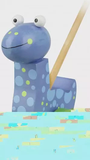 Παζλ νούμερων Λιοντάρι Orange Tree Toys