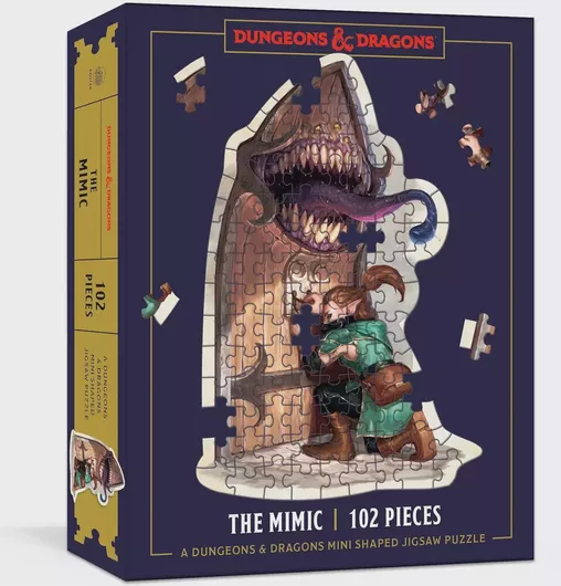 Dungeons & Dragons Mini Shaped Jigsaw Puzzle: The Mimic Edition
