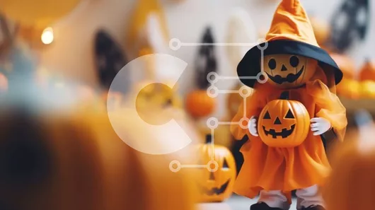 Intra Συλλεκτικό Ξύλινο Παζλ Plywood  4mm - Κούκλα κολοκύθας αποκριών Σε Ξύλινο Κουτί - Διαστάσεις Puzzle: 10x10 cm – 25 κομμάτια