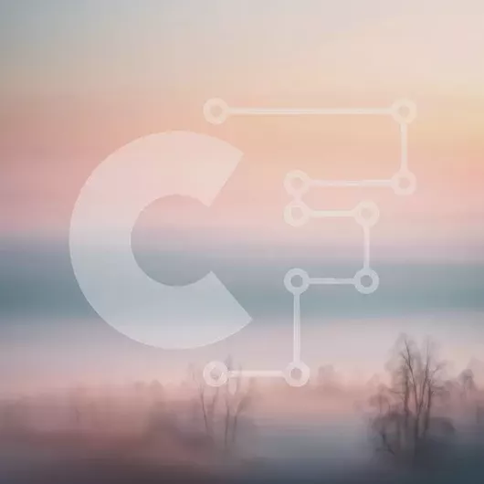 Intra Συλλεκτικό Ξύλινο Παζλ Plywood  4mm - Όμορφη εικόνα ενός ομιχλώδους τοπίου στο ηλιοβασίλεμα Σε Ξύλινο Κουτί - Διαστάσεις: 10x10 cm – 25 κομμάτια