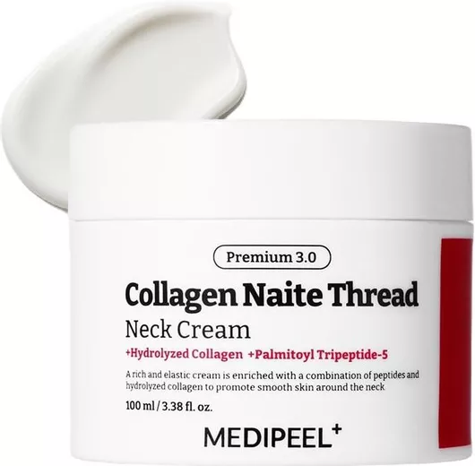 Medi Peel Premium 3.0 Collagen Naite Thread Κρέμα Λαιμού Ημέρας για Αντιγήρανση, Ανάπλαση & Λάμψη με Κολλαγόνο & Ceramides 100ml