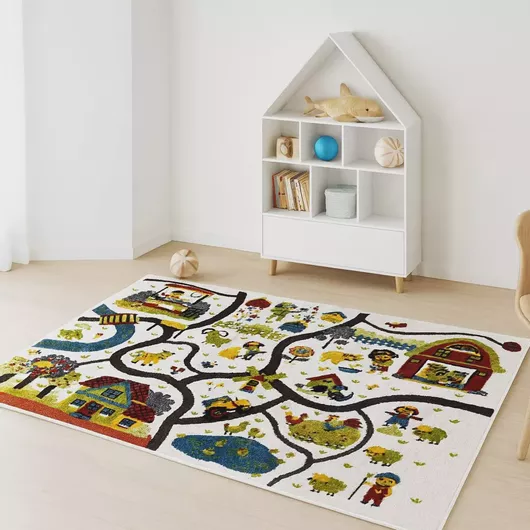 Παιδικό Χαλί 3D Farm Adventure N073A 160X210cm - Κρεμ