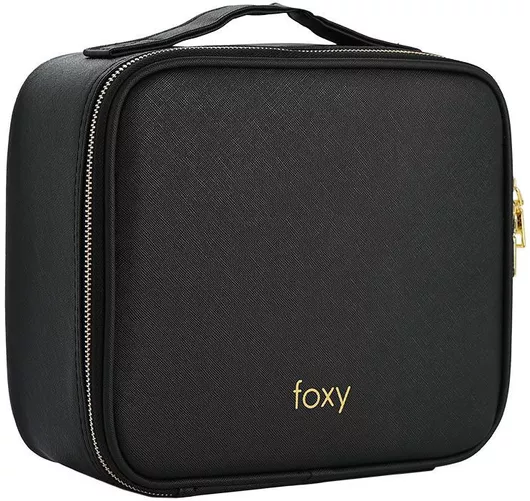 Foxy Βαλιτσάκι Αισθητικής Μαύρο Υ11.5xΠ26xΒ23cm