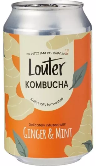 Kombucha Ginger Mint Louter 330ml