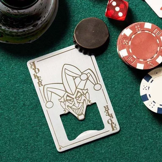 Joker Playing Card Bottle Opener Fan Shop Merchandise
