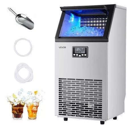 Vevor Παγομηχανή με Ημερήσια Παραγωγή 45.36kg & Χωρητικότητα 12.7kg