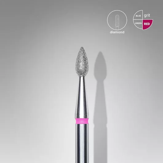 Staleks Διαμαντόφρεζα Τροχού Νυχιών με Σχήμα Φλόγας Κόκκινο - 35431e1f