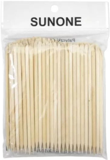 Sunone Wooden Manicure Sticks Ξυλάκι Μανικιούρ Σπρωχτηράκι Πετσάκια 11.5cm 100 Τμχ