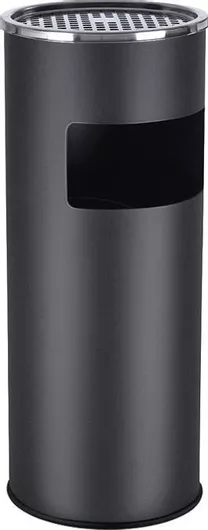 Songmics Μεταλλικός Κάδος Απορριμμάτων 12.3lt Μαύρος