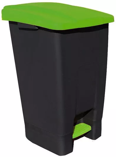 Πλαστικός Κάδος Απορριμμάτων Τροχήλατος με Πεντάλ UP205 50lt Πράσινος