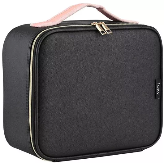 Foxy 01_05712 Βαλιτσάκι Αισθητικής Μαύρο Υ11.5xΠ26xΒ23cm