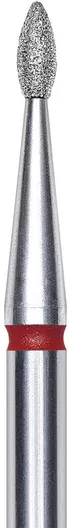 Staleks 86542 Διαμαντόφρεζα Τροχού Νυχιών με Σχήμα Φλόγας Κόκκινο
