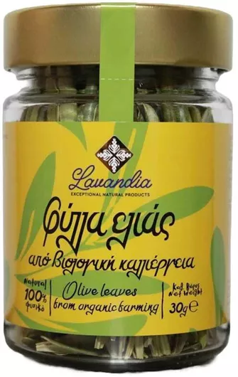 Lavandia Φύλλα Ελιάς Βιολογικό Προϊόν 30gr