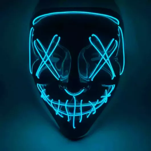 Αποκριάτικη Αποκριάτικη Μάσκα Προσώπου με Φως