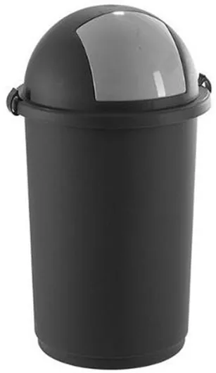 Διανομική Πλαστικός Κάδος Απορριμμάτων Push 60lt Γκρι