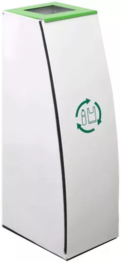 Molyto Μεταλλικός Κάδος Ανακύκλωσης 110lt Ασημί