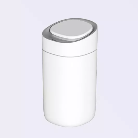 Delta Cleaning Πλαστικός Κάδος Απορριμμάτων 15lt Λευκός