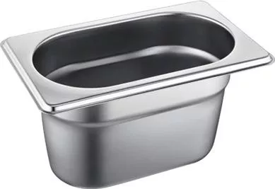 Fueco Σκεύος Gastronorm Ανοξείδωτο GN1/9 με Βάθος 100mm