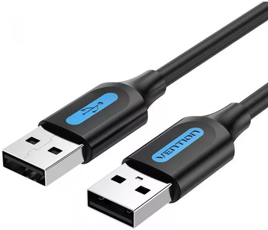 Vention USB 2.0 Καλώδιο USB-A male - USB-A male Μαύρο 0.5m COJBD