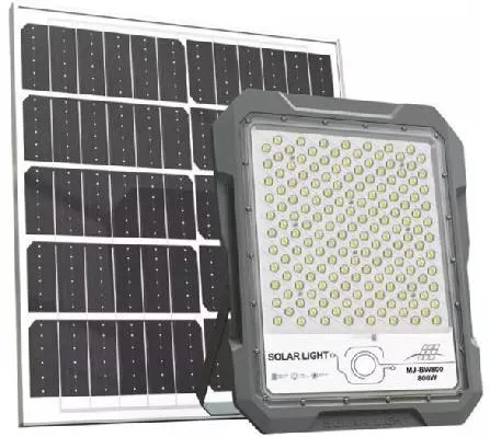 Στεγανός Ηλιακός Προβολέας LED 800W Ψυχρό Λευκό 6500K με Αισθητήρα Κίνησης, Φωτοκύτταρο & Τηλεχειριστήριο IP65