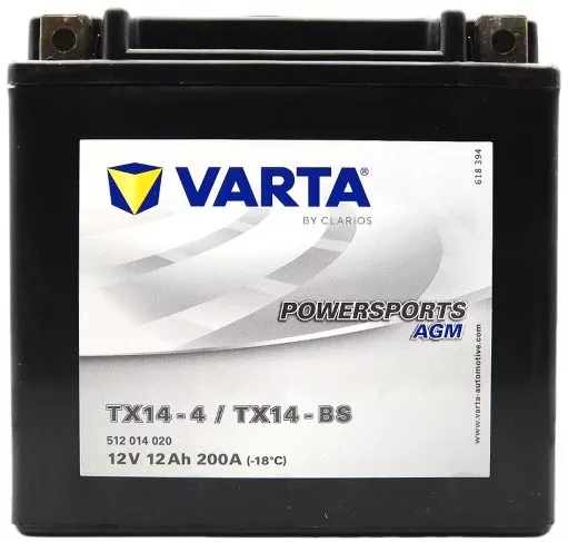 Varta TX14-BS Μπαταρία 12V 12Ah 200A (CCA) AGM