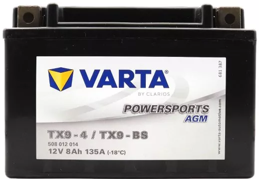 Varta TX9-BS Μπαταρία 12V 8Ah 135A (CCA) AGM
