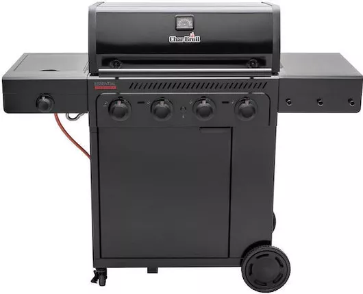 Char-Broil Essential 4 Ψησταριά Υγραερίου 72x43cm με 4 Εστίες 9.4kW & Πλαϊνό Μάτι