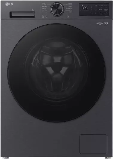 LG F2X50S9TBB Πλυντήριο Ρούχων 9kg με Τεχνολογία Ατμού 1200 Στροφών AI DD Γκρι 