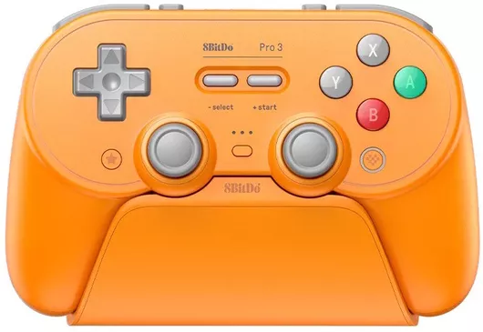 8Bitdo Pro 3 Bluetooth Ασύρματο Gamepad για Android / PC / Switch / Switch 2 / iOS Πορτοκαλί