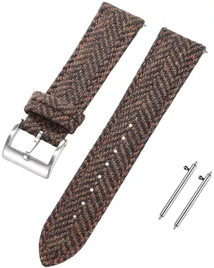 Λουράκι Ρολογιού Tweed Brown Easy Click 22mm