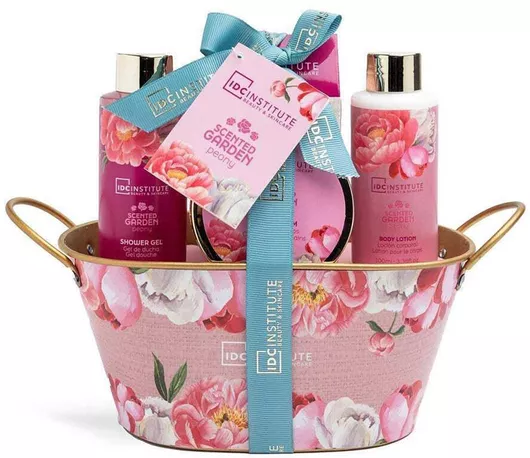 IDC Institute Scented Garden Peony Σετ Περιποίησης για Καθαρισμό Σώματος 4τμχ