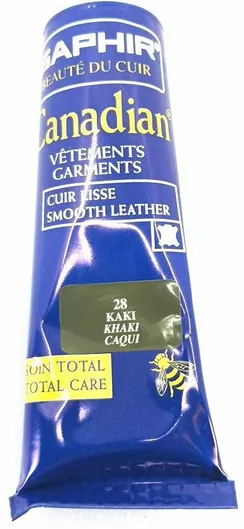 Saphir Canadian 75ml Khaki 28 Σετ Περιποίησης Παπουτσιών Ανανέωση Δερμάτος Απόχρωση Khaki 28
