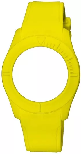 WATX & CO COWA3562 Λουράκι Ρολογιού Καουτσούκ Κίτρινο 38mm