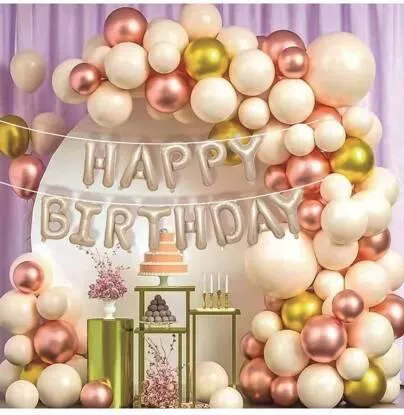 Σύνθεση Μπαλόνια Γενεθλίων Happy Birthday Σετ 61 Τμχ P-733