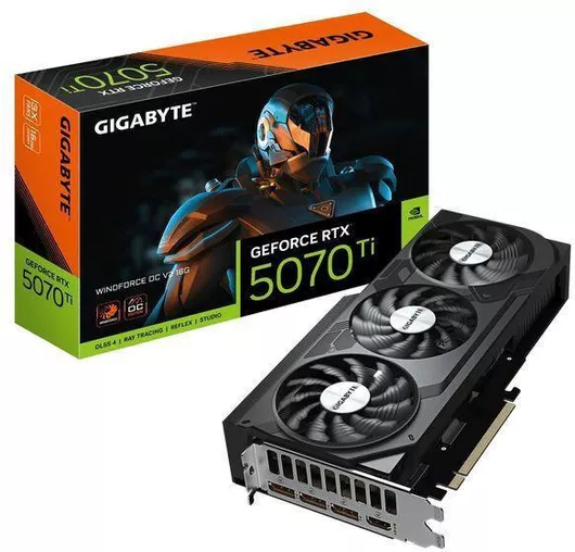 Gigabyte GeForce RTX 5070 Ti rev. 2.0 16GB GDDR7 Windforce OC Κάρτα Γραφικών