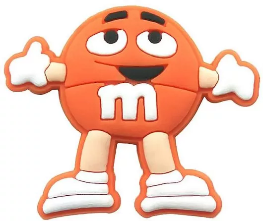 Διακοσμητικό Crocs M&ms Smiley Πορτοκαλί