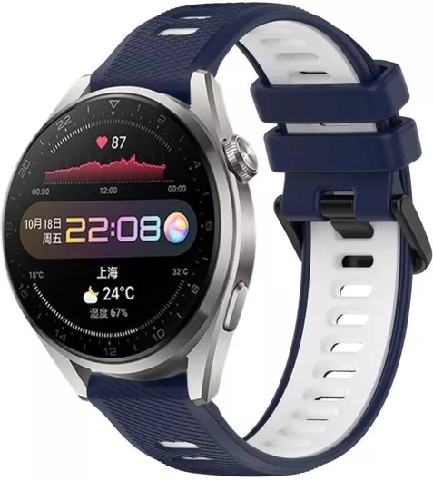 Huawei Καουτσούκ Λουράκι Ρολογιού Μπλε 22mm